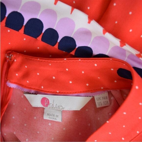 Boden Armelle Spot Dress, Red Pop Spot Size 10 - Picture 11 of 13